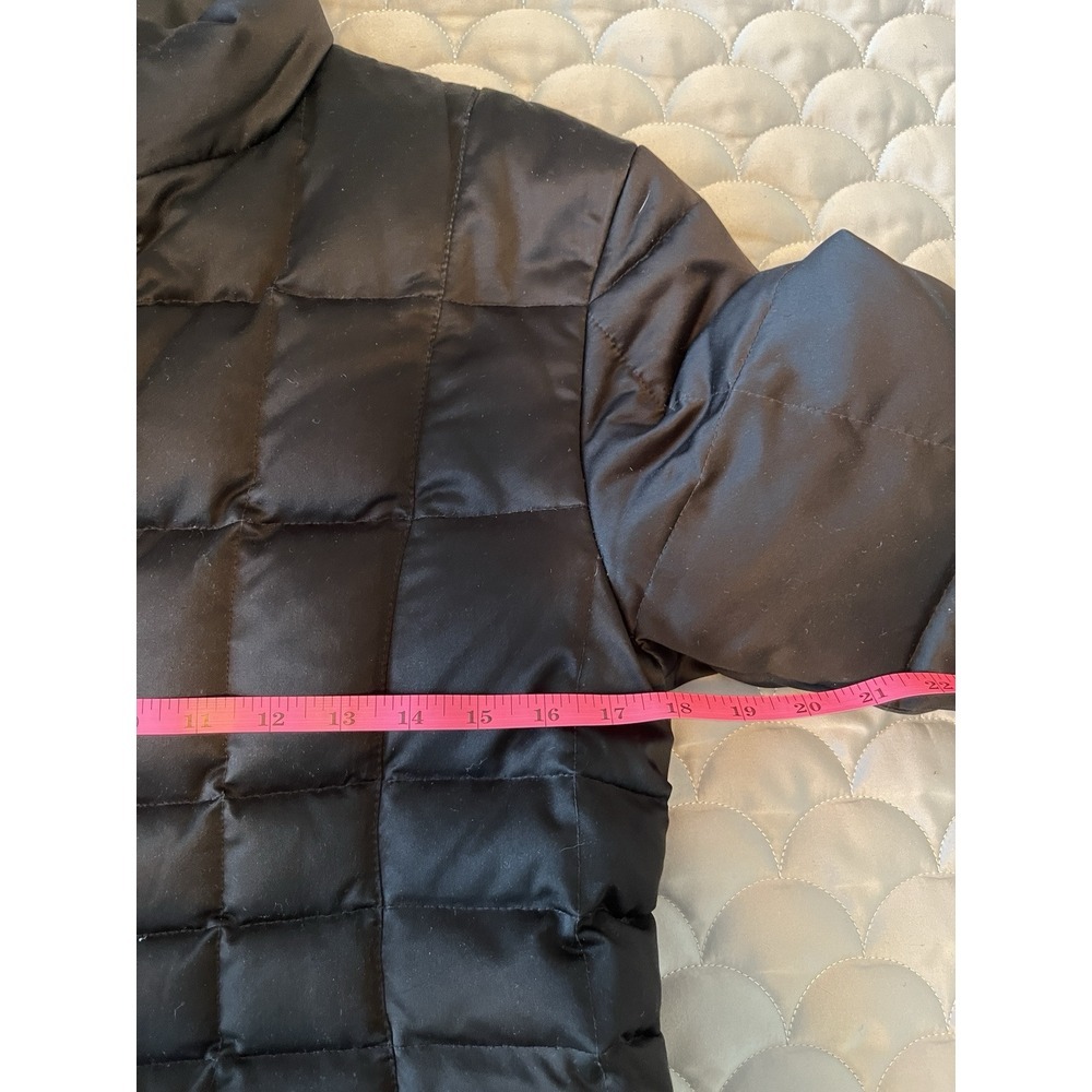 Searle Goose Down Long Puffer Jacket Coat Womens Size 4 Black Insulated Winter - Picture 6 of 7